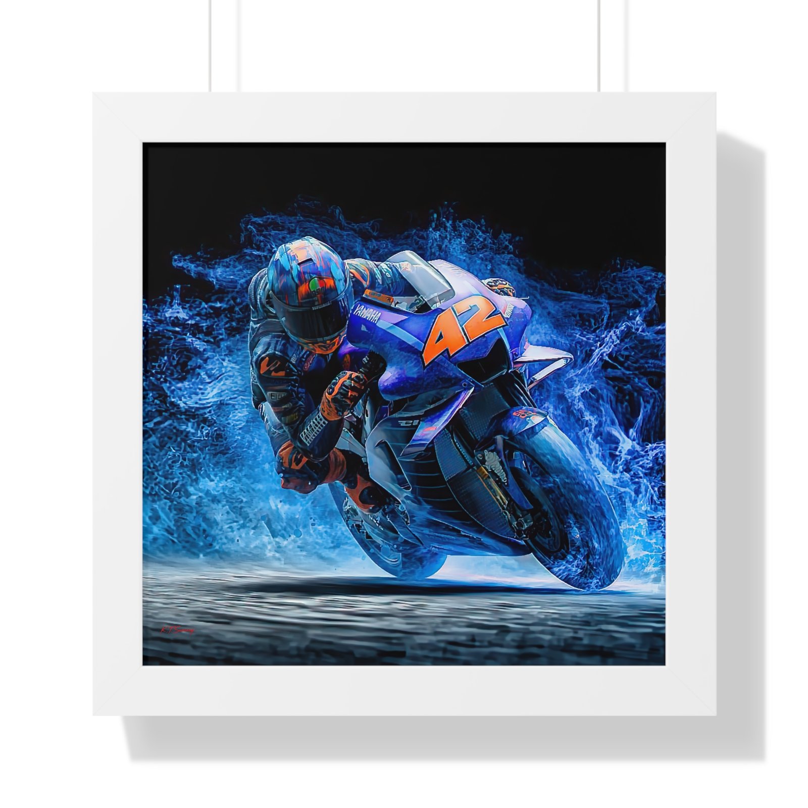Limited Edition Alex Rins MotoGP Wall Art Framed Print | Collector’s Motorcycle Racing Artwork - Image 7