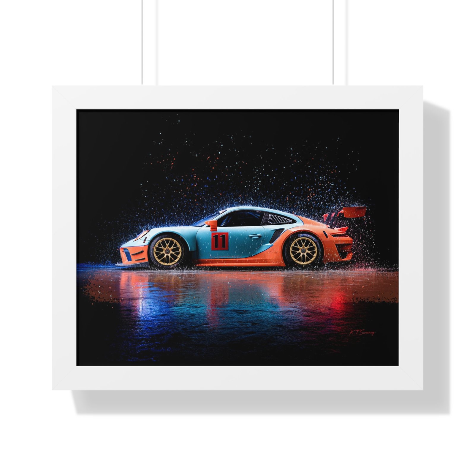 Limited Edition Porsche 911 GT3 RS Wall Art Framed Print | Collector’s Porsche Artwork - Image 28