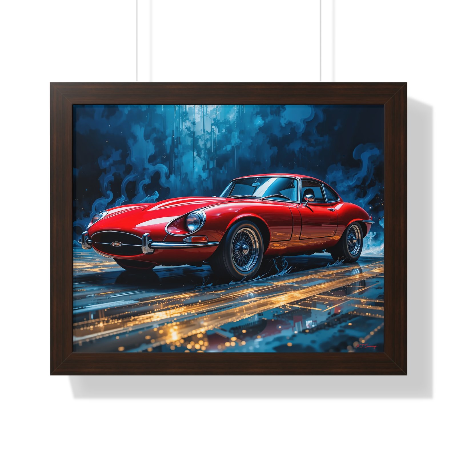 Exclusive Edition Red Jaguar XKE | Collector’s Classic Jaguar Artwork - Image 10