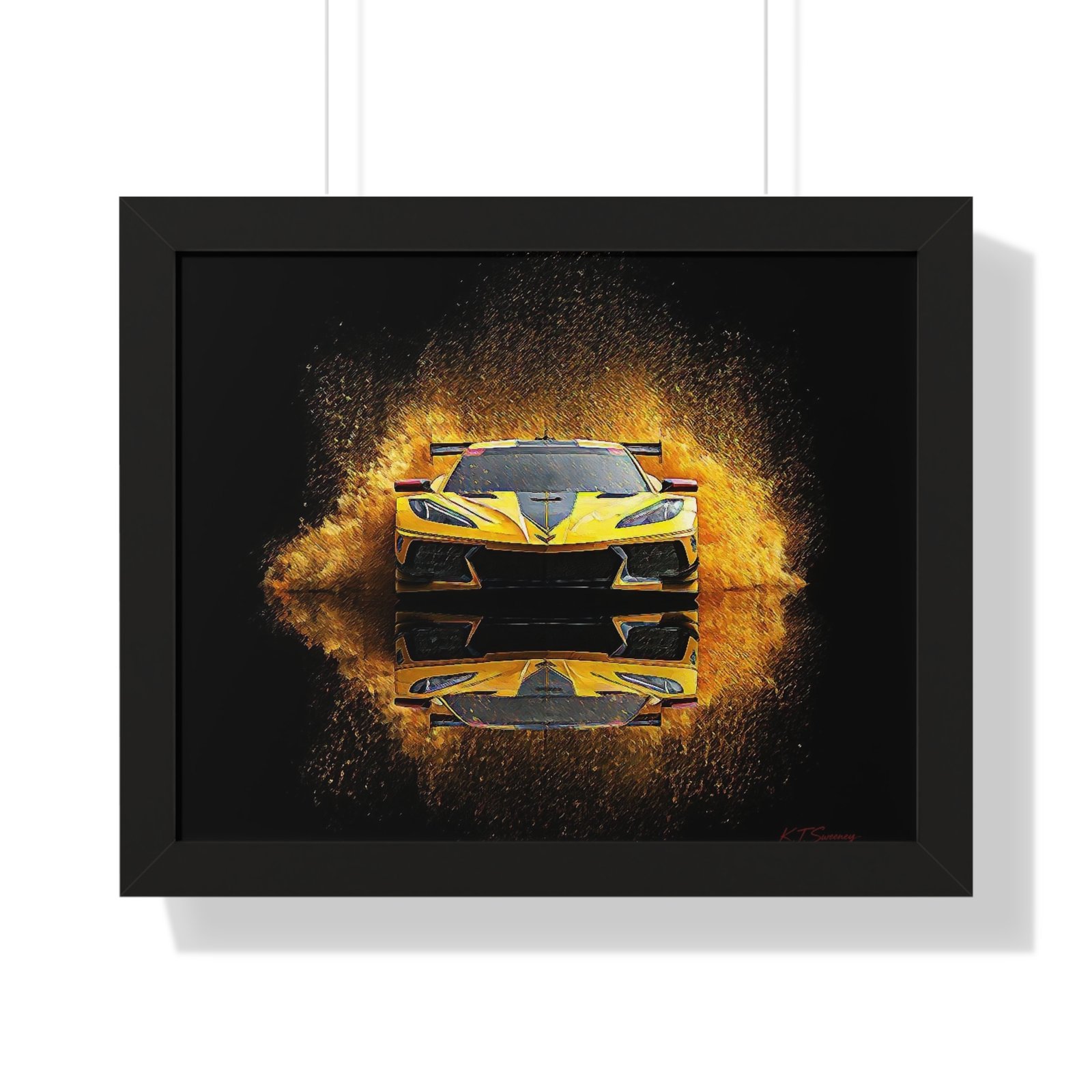 Limited Edition Corvette IMSA GTD Racing Car Wall Art Framed Print | Collector’s Corvette Motorsport Artwork - Image 4