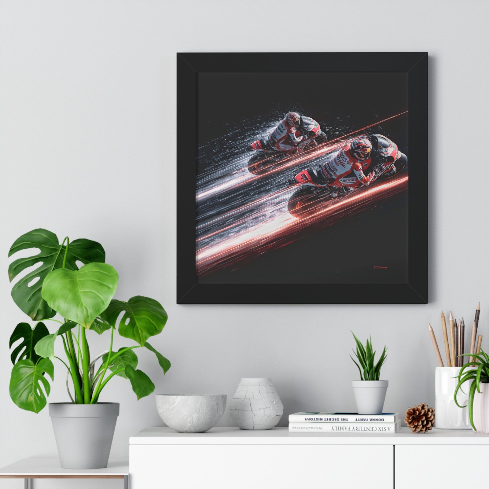 Limited Edition MotoGP Wall Art Framed Print| Collector’s Motorcycle Racing Artwork - Image 2