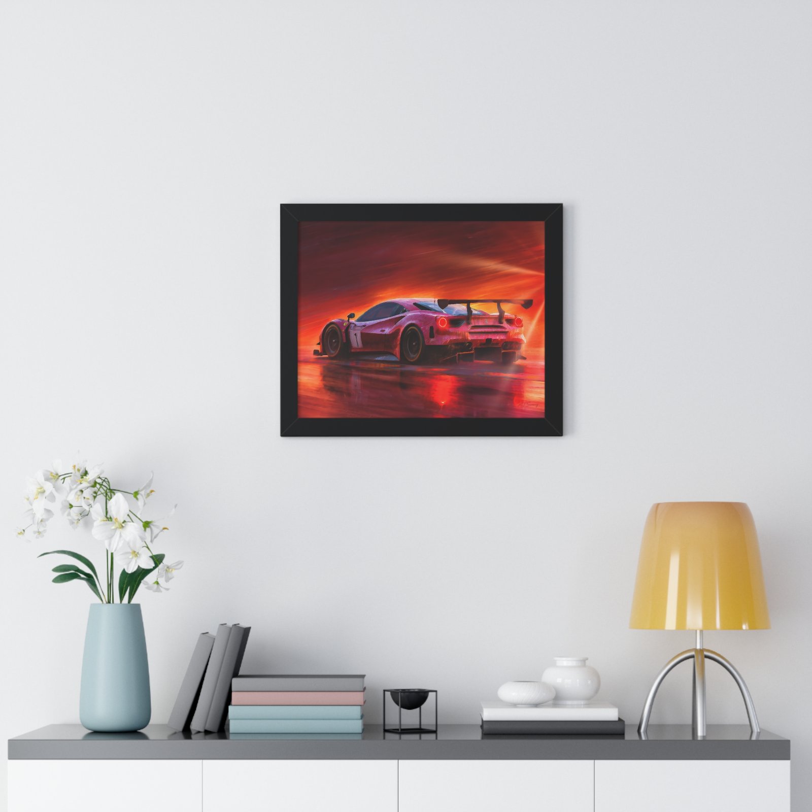 Limited Edition Ferrari IMSA GTD Racing Car Wall Art Framed Print | Collector’s Ferrari Motorsport Artwork - Image 2