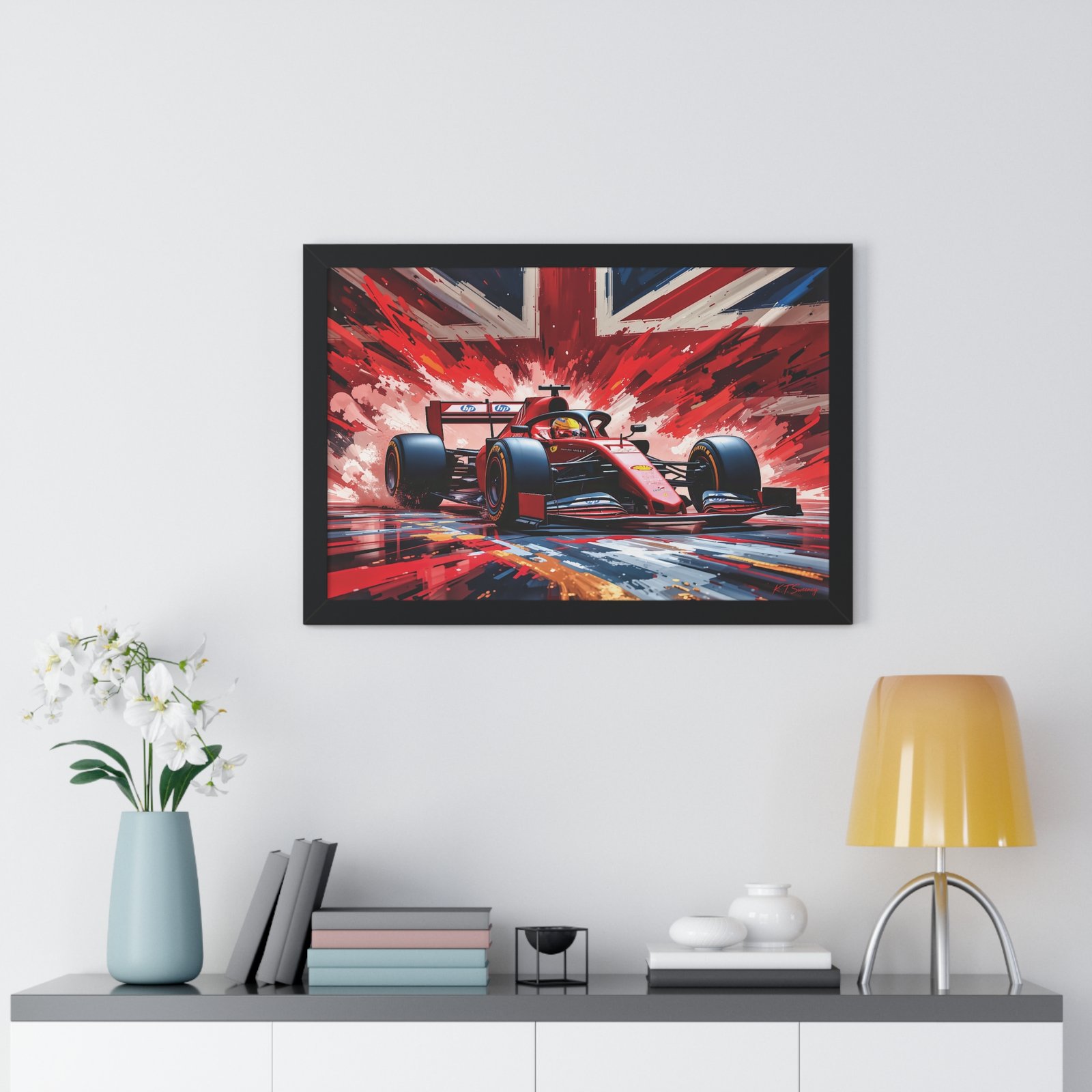 Exclusive Edition Lewis Hamilton Ferrari F1 | Collector’s Formula 1 Artwork - Image 5