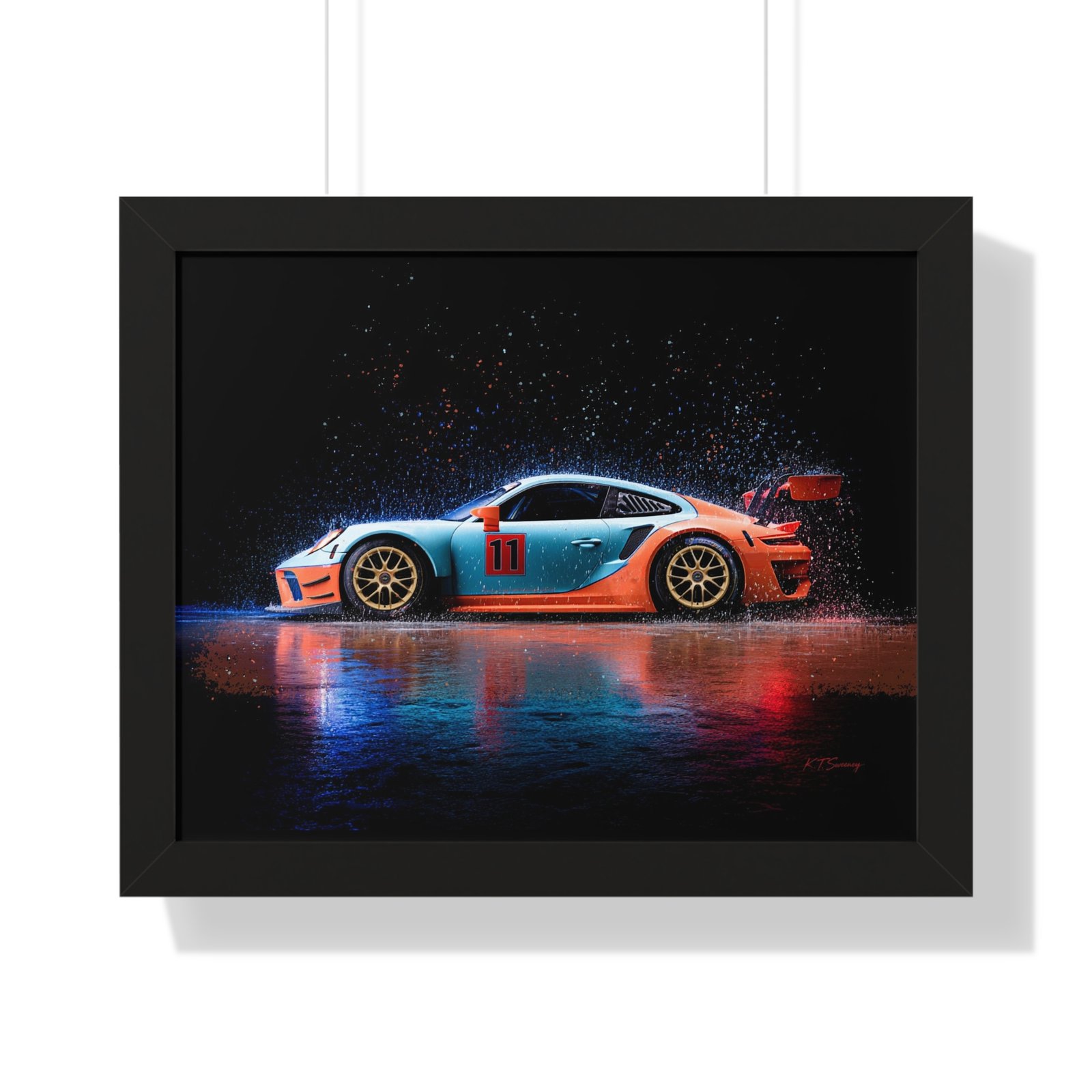 Limited Edition Porsche 911 GT3 RS Wall Art Framed Print | Collector’s Porsche Artwork - Image 4