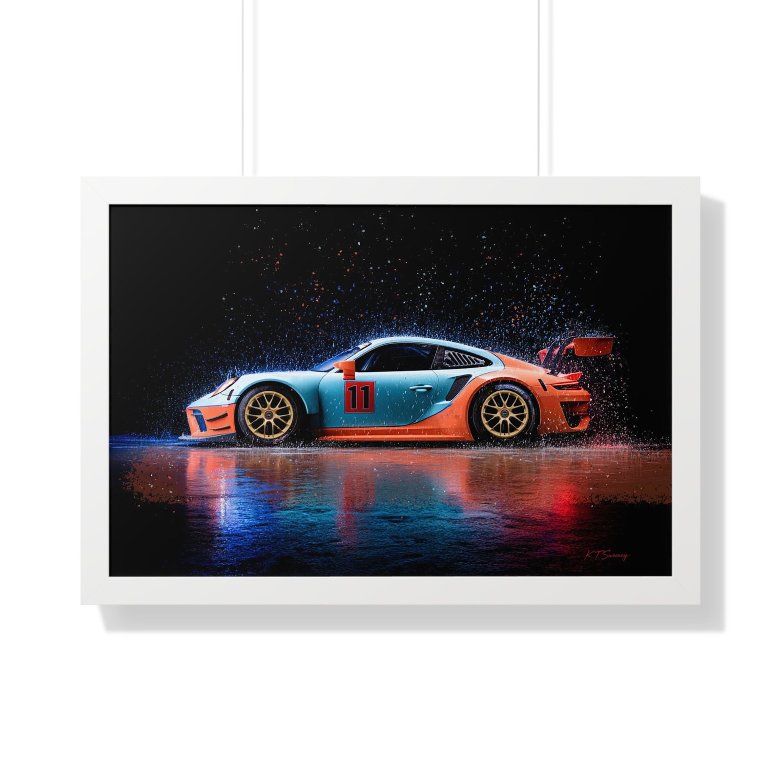 Limited Edition Porsche 911 GT3 RS Wall Art Framed Print | Collector’s Porsche Artwork - Image 34