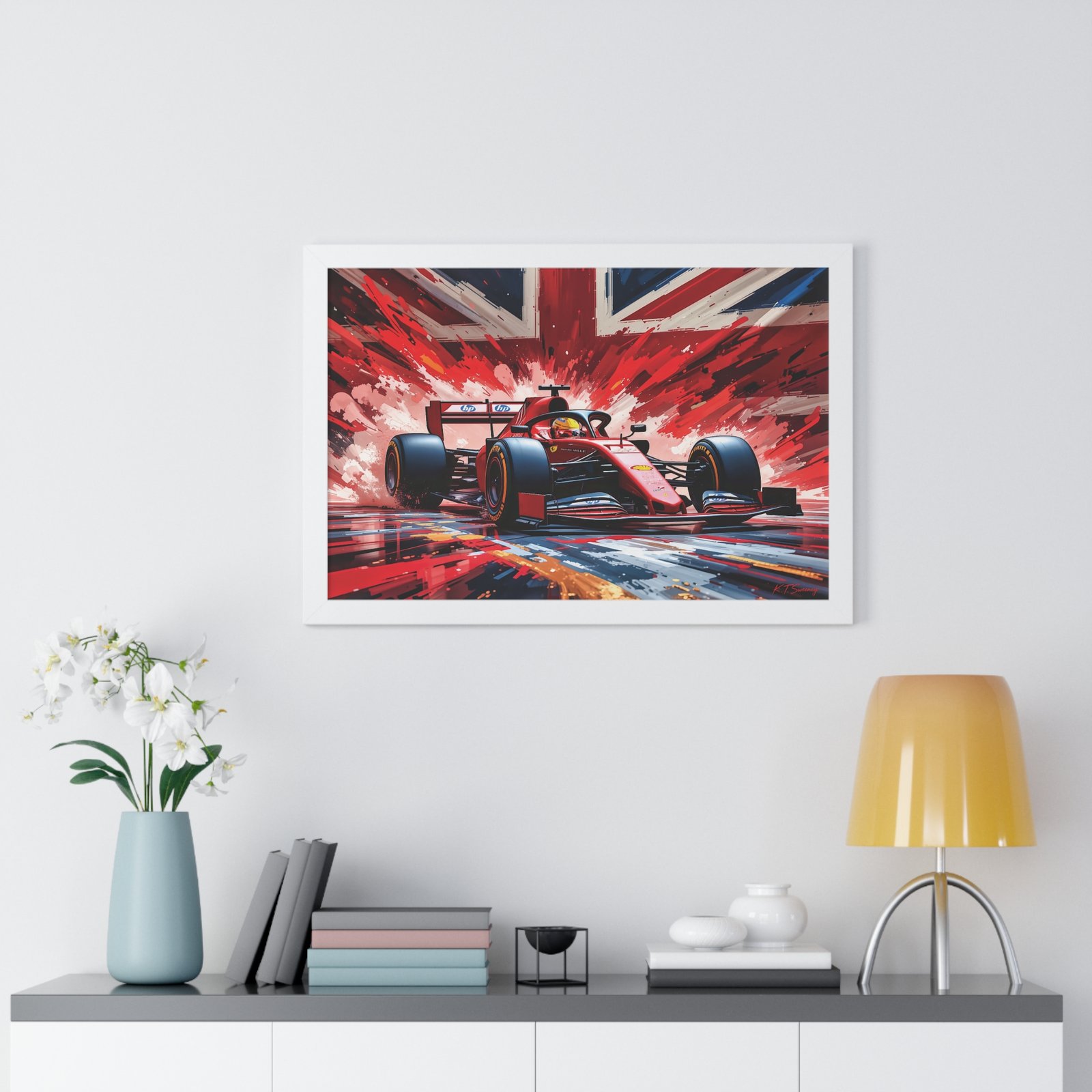Exclusive Edition Lewis Hamilton Ferrari F1 | Collector’s Formula 1 Artwork - Image 17
