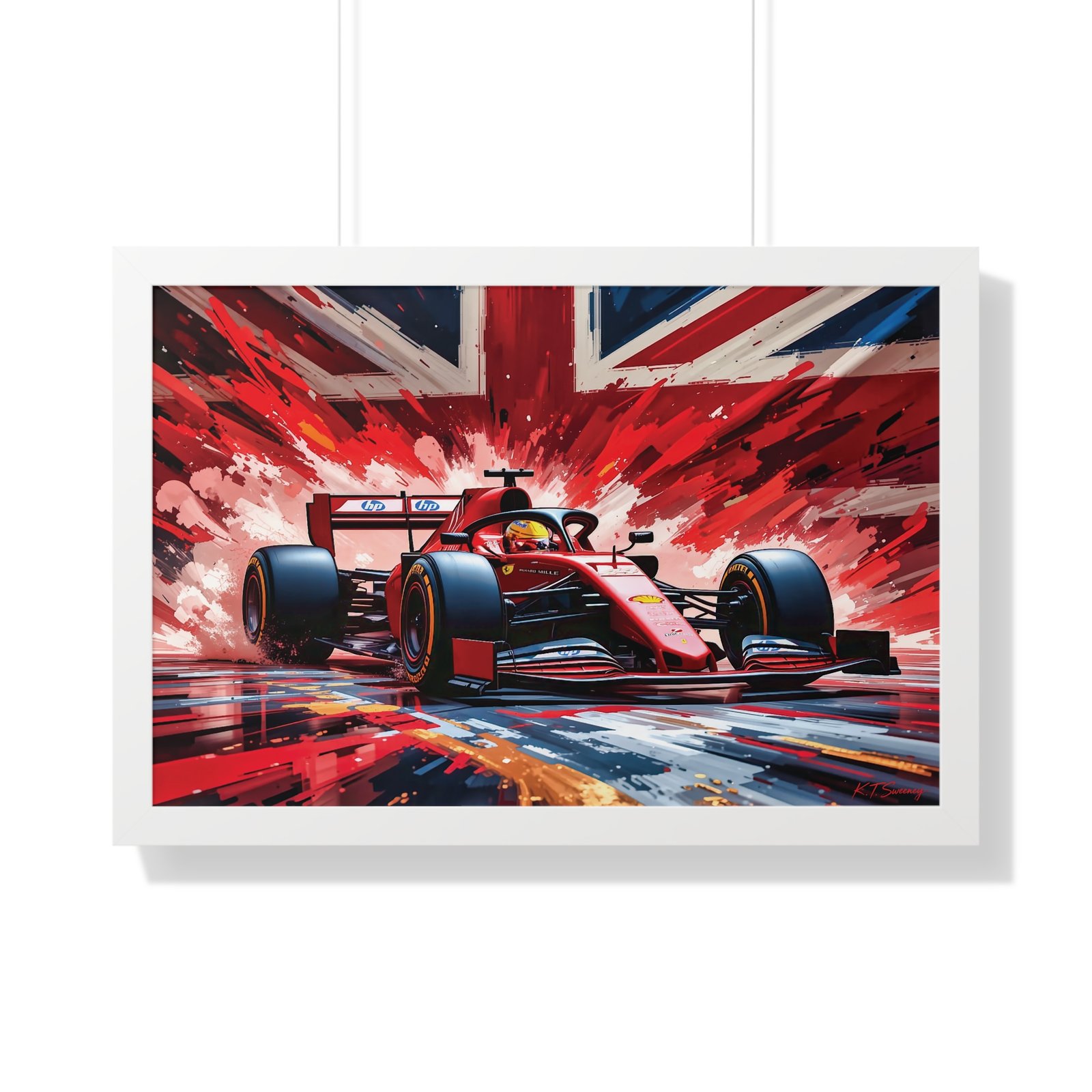 Exclusive Edition Lewis Hamilton Ferrari F1 | Collector’s Formula 1 Artwork - Image 16
