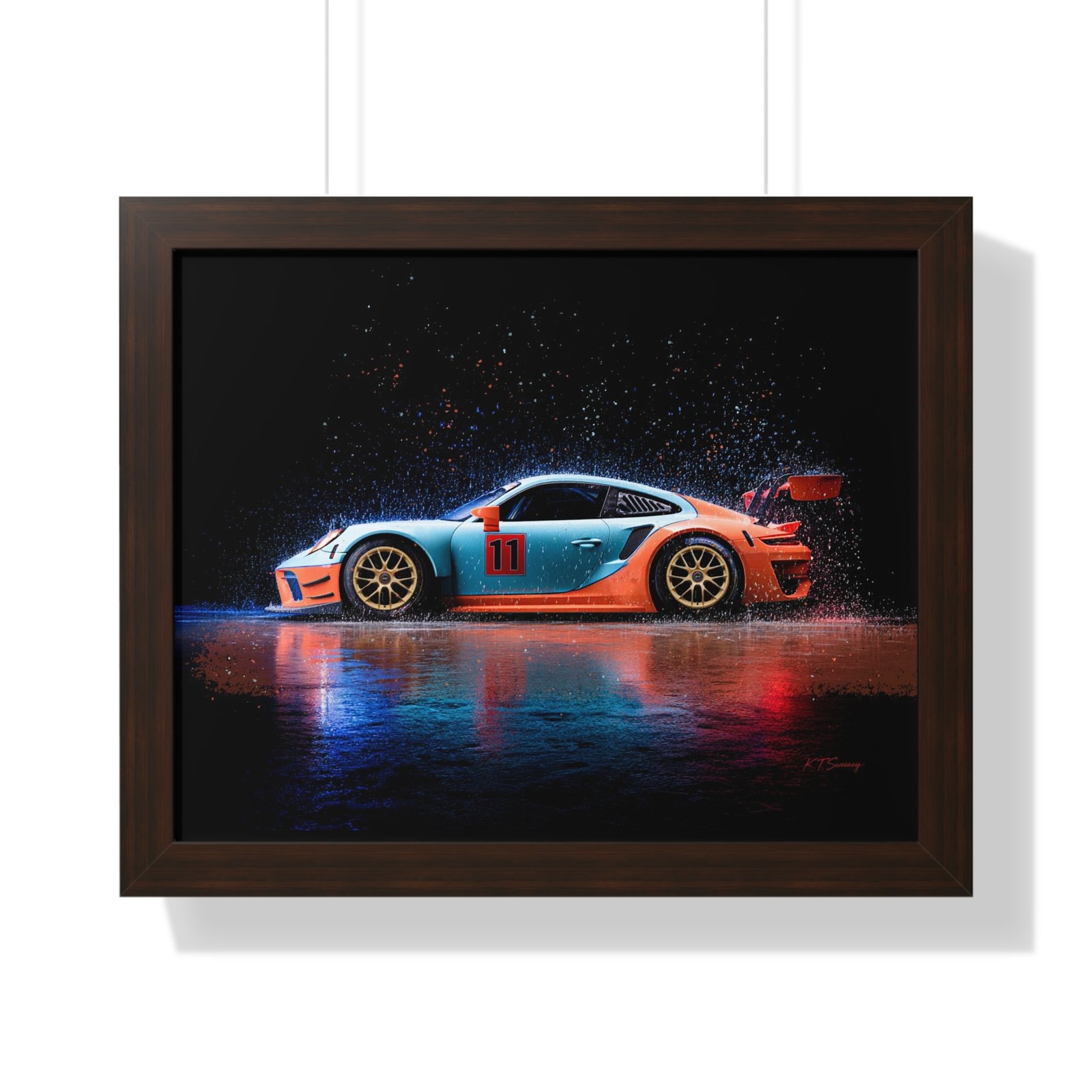 Limited Edition Porsche 911 GT3 RS Wall Art Framed Print | Collector’s Porsche Artwork - Image 16