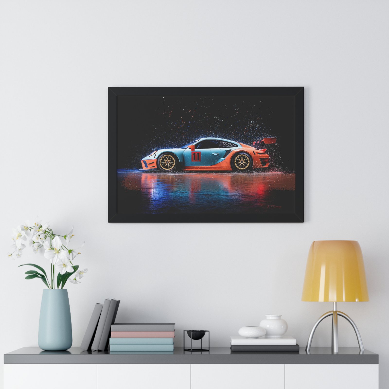 Limited Edition Porsche 911 GT3 RS Wall Art Framed Print | Collector’s Porsche Artwork - Image 11