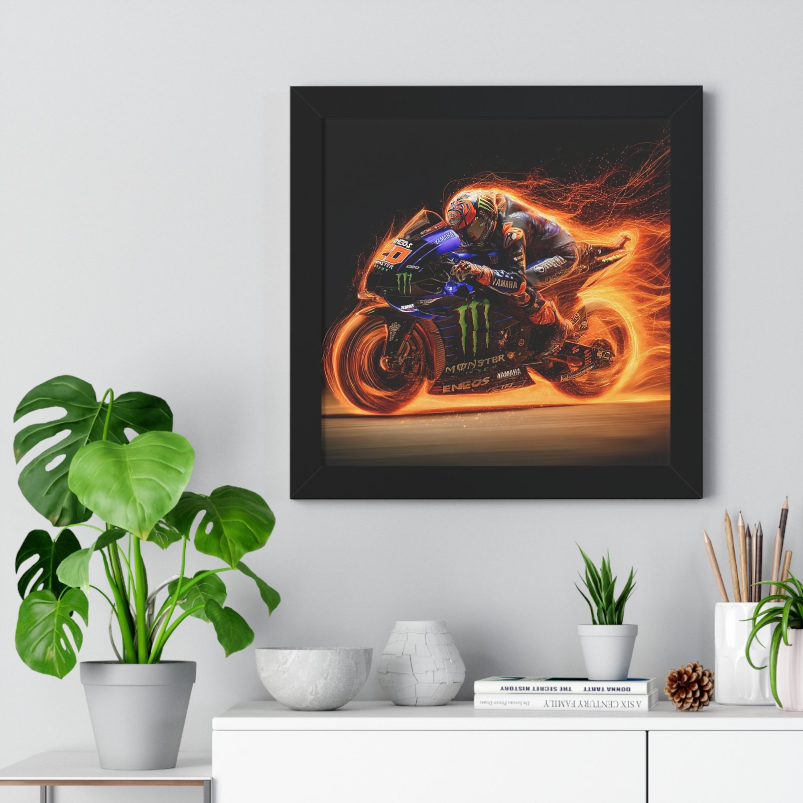Limited Edition Fabio Quartararo MotoGP Wall Art Framed Print | Collector’s Motorcycle Racing Artwork - Image 2