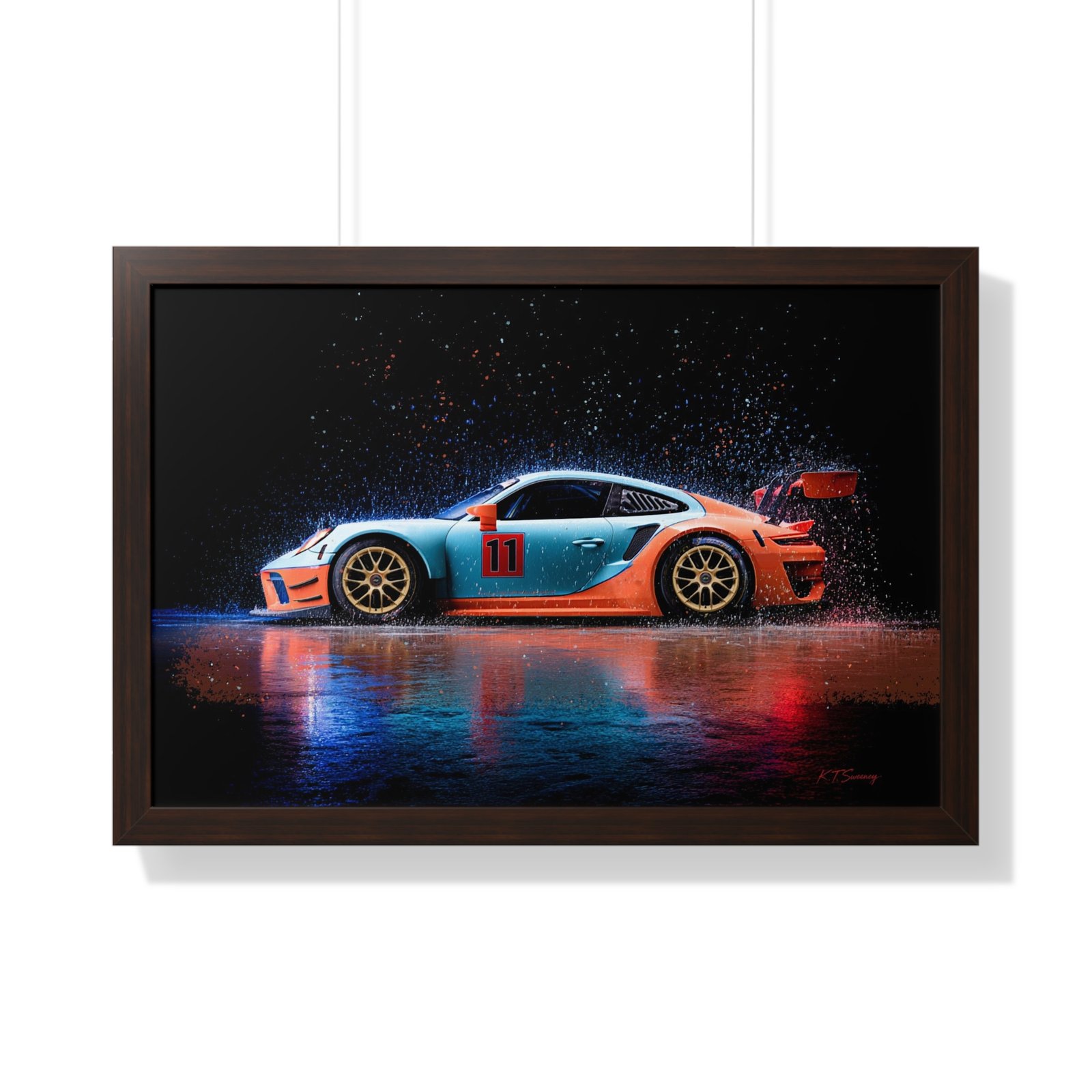 Limited Edition Porsche 911 GT3 RS Wall Art Framed Print | Collector’s Porsche Artwork - Image 22