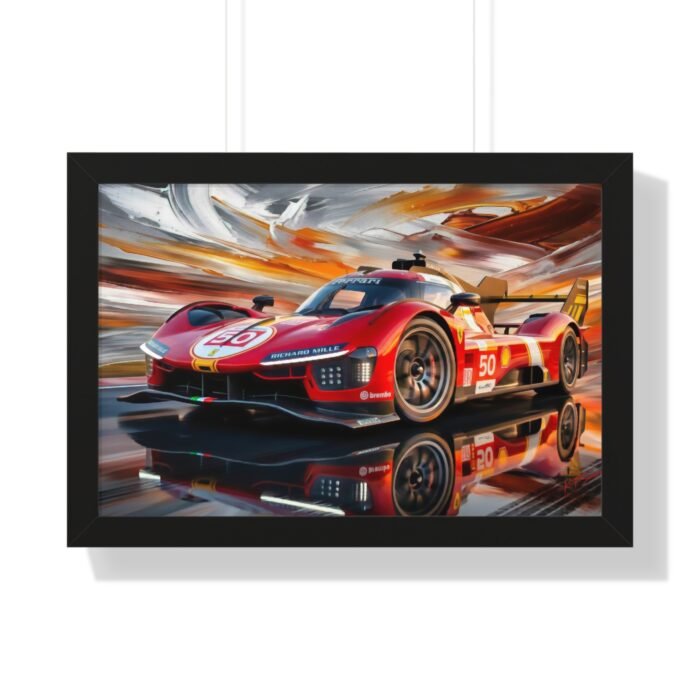 Ferrari 499P Hypercar – Le Mans IMSA Prototype Racing Art, Limited Edition Motorsport Artwork, Ferrari Racing