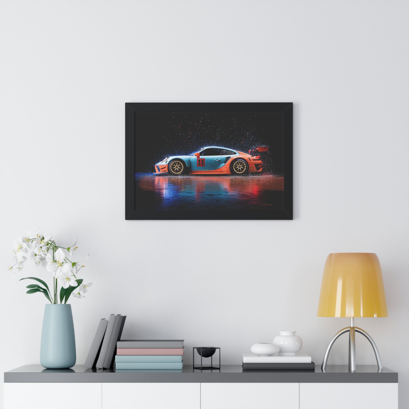 Limited Edition Porsche 911 GT3 RS Wall Art Framed Print | Collector’s Porsche Artwork - Image 8