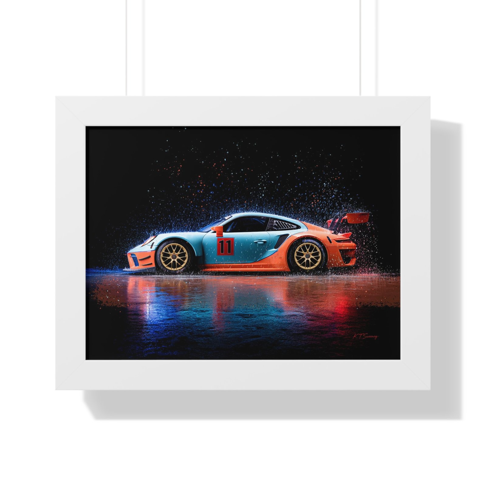 Limited Edition Porsche 911 GT3 RS Wall Art Framed Print | Collector’s Porsche Artwork - Image 25