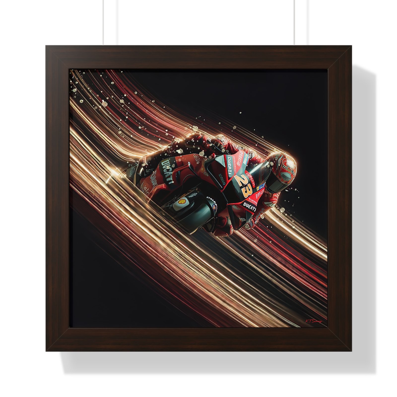 Limited Edition Enea Bastianini MotoGP Wall Art Framed Print | Collector’s Motorcycle Racing Artwork - Image 4