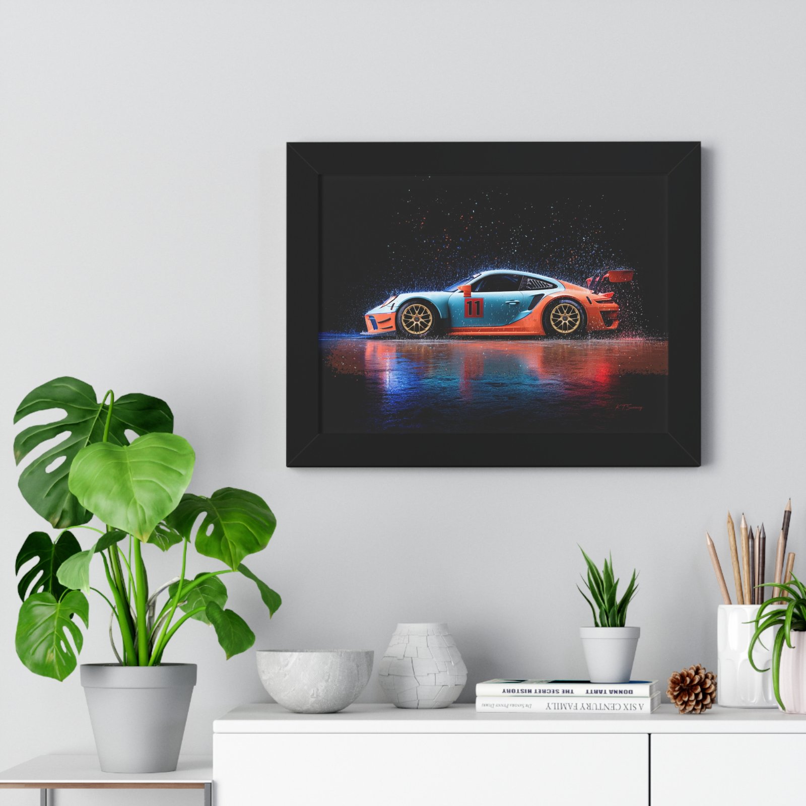 Limited Edition Porsche 911 GT3 RS Wall Art Framed Print | Collector’s Porsche Artwork - Image 2