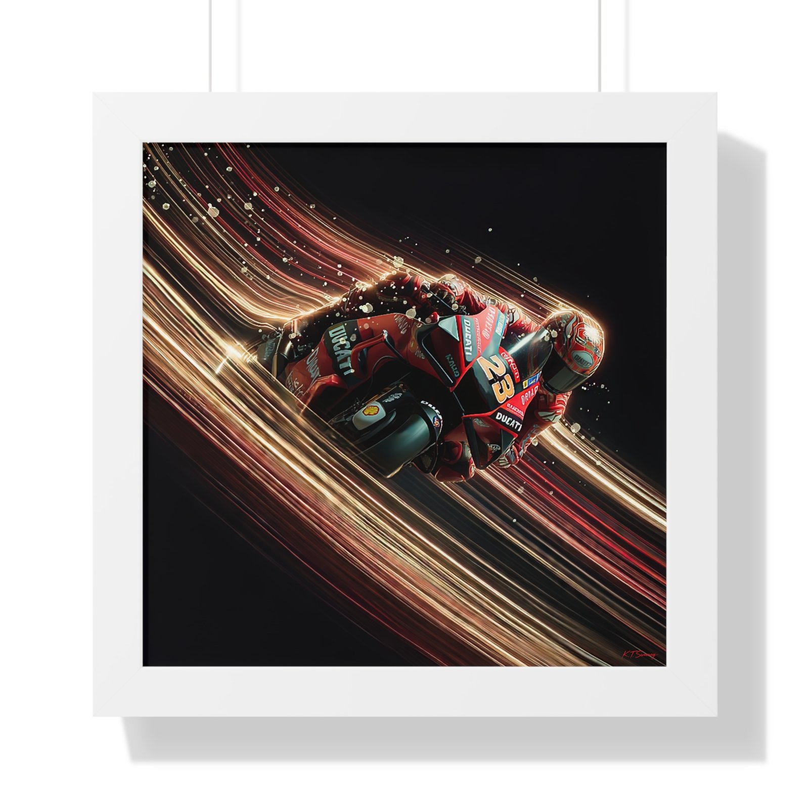 Limited Edition Enea Bastianini MotoGP Wall Art Framed Print | Collector’s Motorcycle Racing Artwork - Image 7