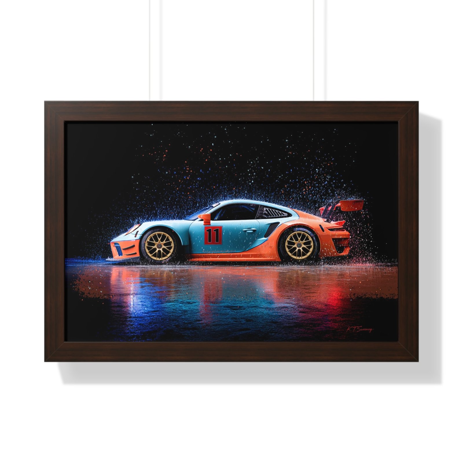 Limited Edition Porsche 911 GT3 RS Wall Art Framed Print | Collector’s Porsche Artwork - Image 19