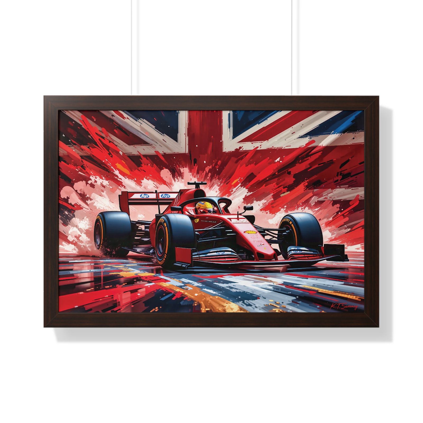 Exclusive Edition Lewis Hamilton Ferrari F1 | Collector’s Formula 1 Artwork - Image 10