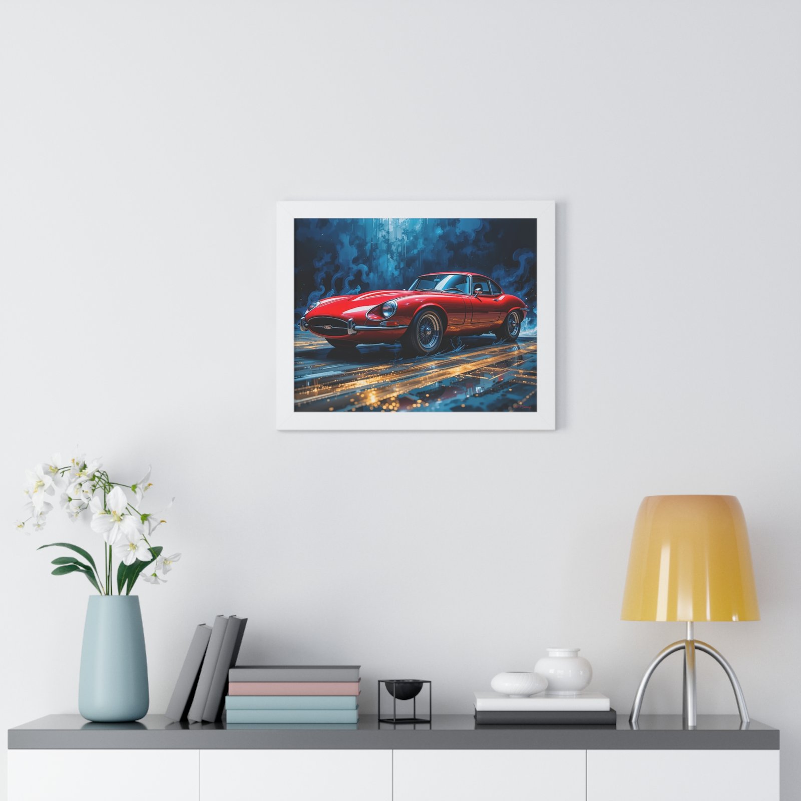 Exclusive Edition Red Jaguar XKE | Collector’s Classic Jaguar Artwork - Image 20