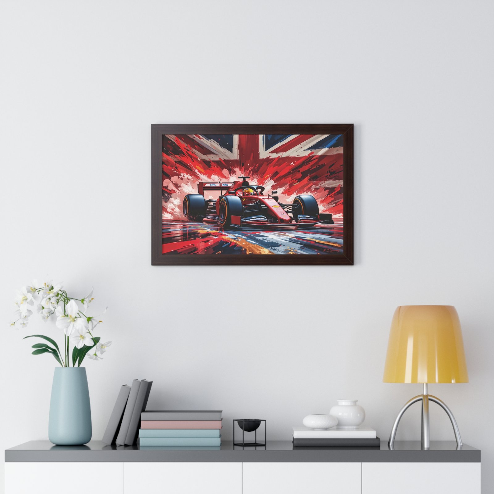 Exclusive Edition Lewis Hamilton Ferrari F1 | Collector’s Formula 1 Artwork - Image 8