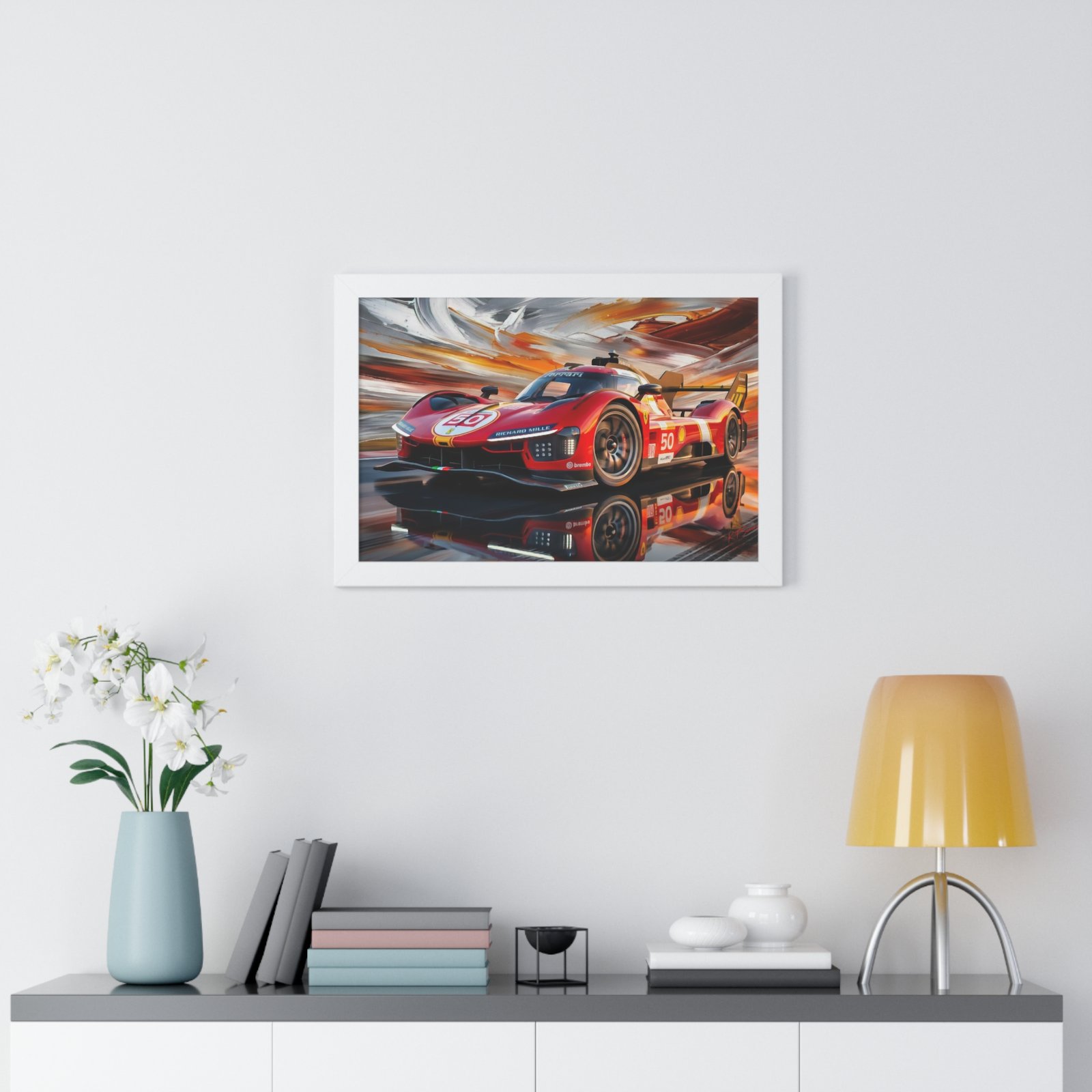 Ferrari 499P Hypercar – Le Mans IMSA Prototype Racing Art, Limited Edition Motorsport Artwork, Ferrari Racing - Image 14