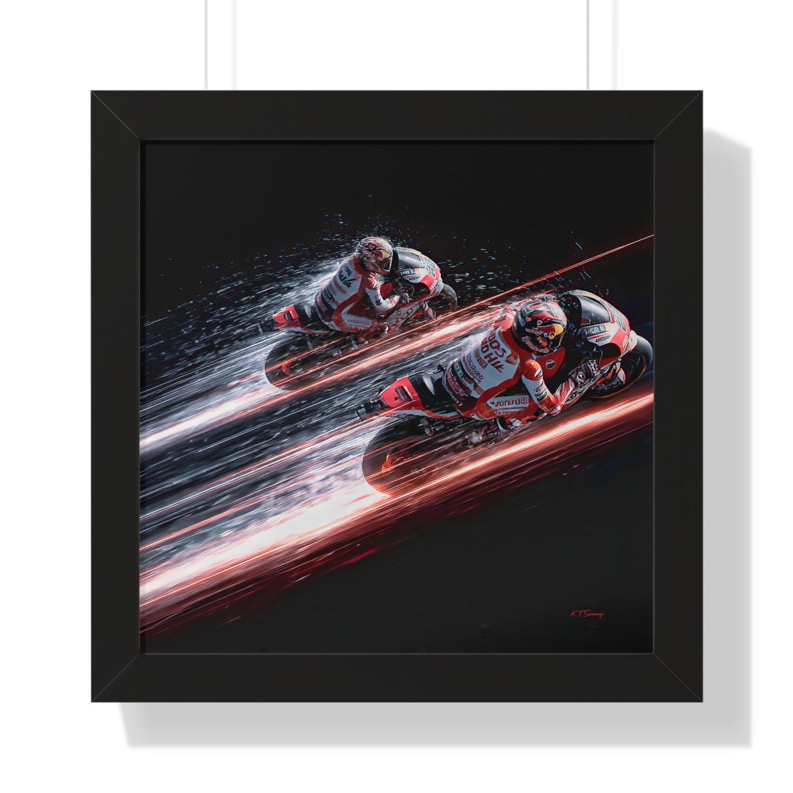 Limited Edition MotoGP Wall Art Framed Print| Collector’s Motorcycle Racing Artwork
