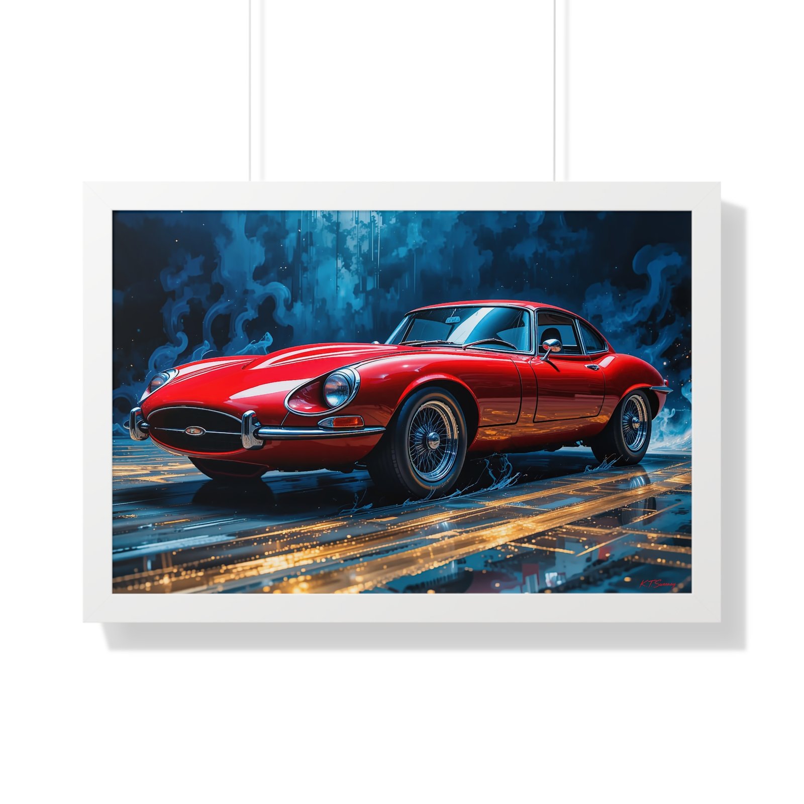 Exclusive Edition Red Jaguar XKE | Collector’s Classic Jaguar Artwork - Image 25