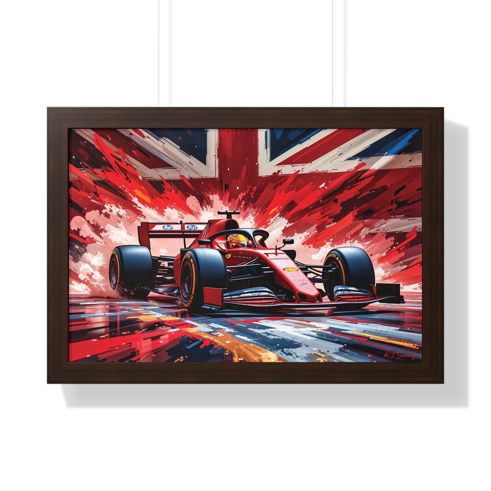 Exclusive Edition Lewis Hamilton Ferrari F1 | Collector’s Formula 1 Artwork - Image 7