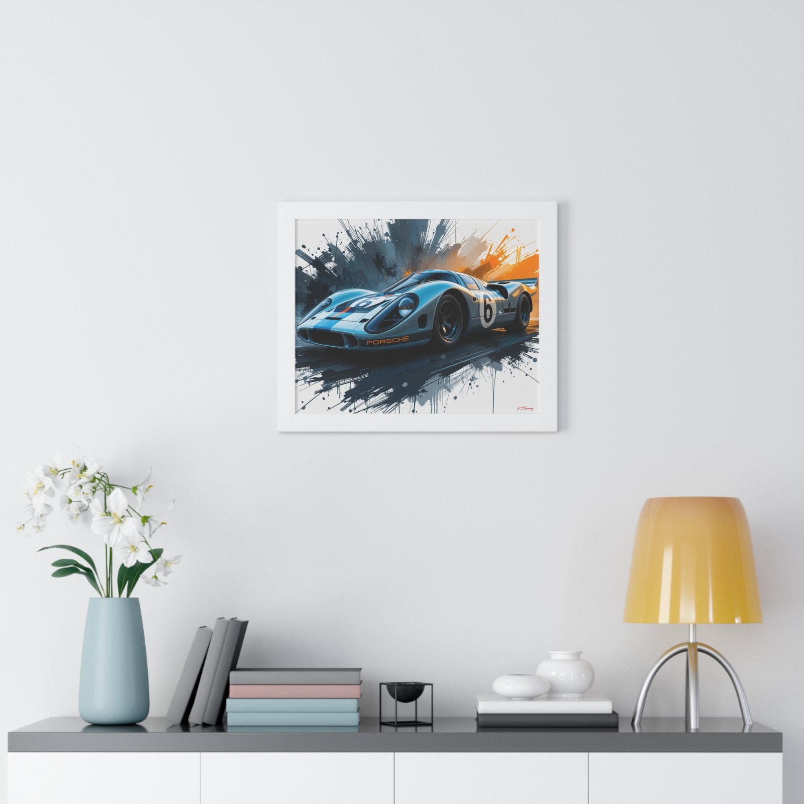 Le Mans Style Racing Car Wall Art Framed Print with 3D Textured Background | Studio Edition Collector’s Motorsport Artwork - Image 20