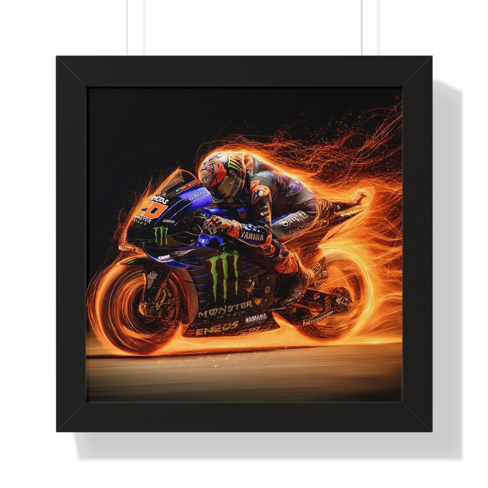 Limited Edition Fabio Quartararo MotoGP Wall Art Framed Print | Collector’s Motorcycle Racing Artwork