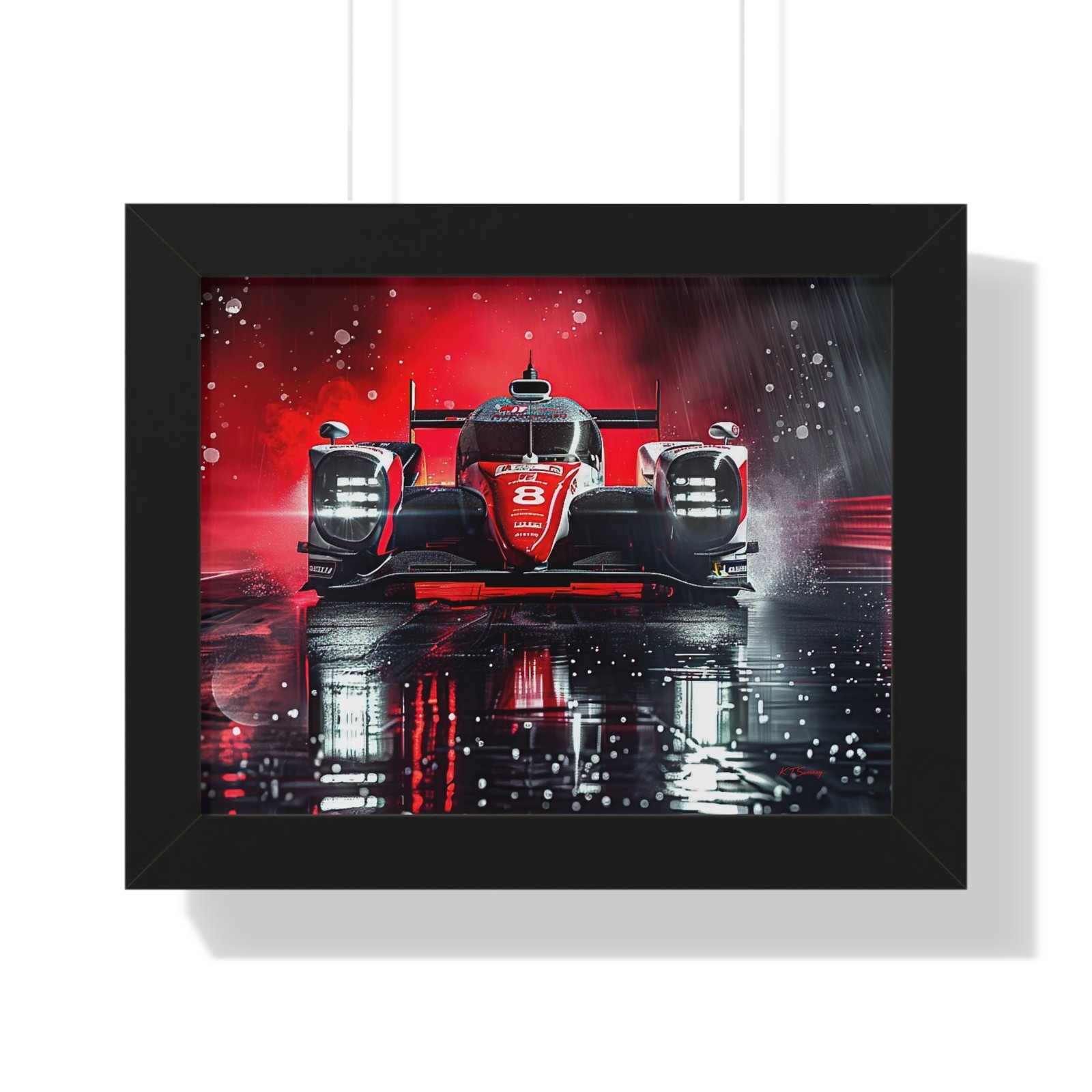 Limited Edition IMSA Toyota Hypercar IMSA Racing Car Wall Art Framed Print | IMSA Toyota Hypercar Collector’s Artwork