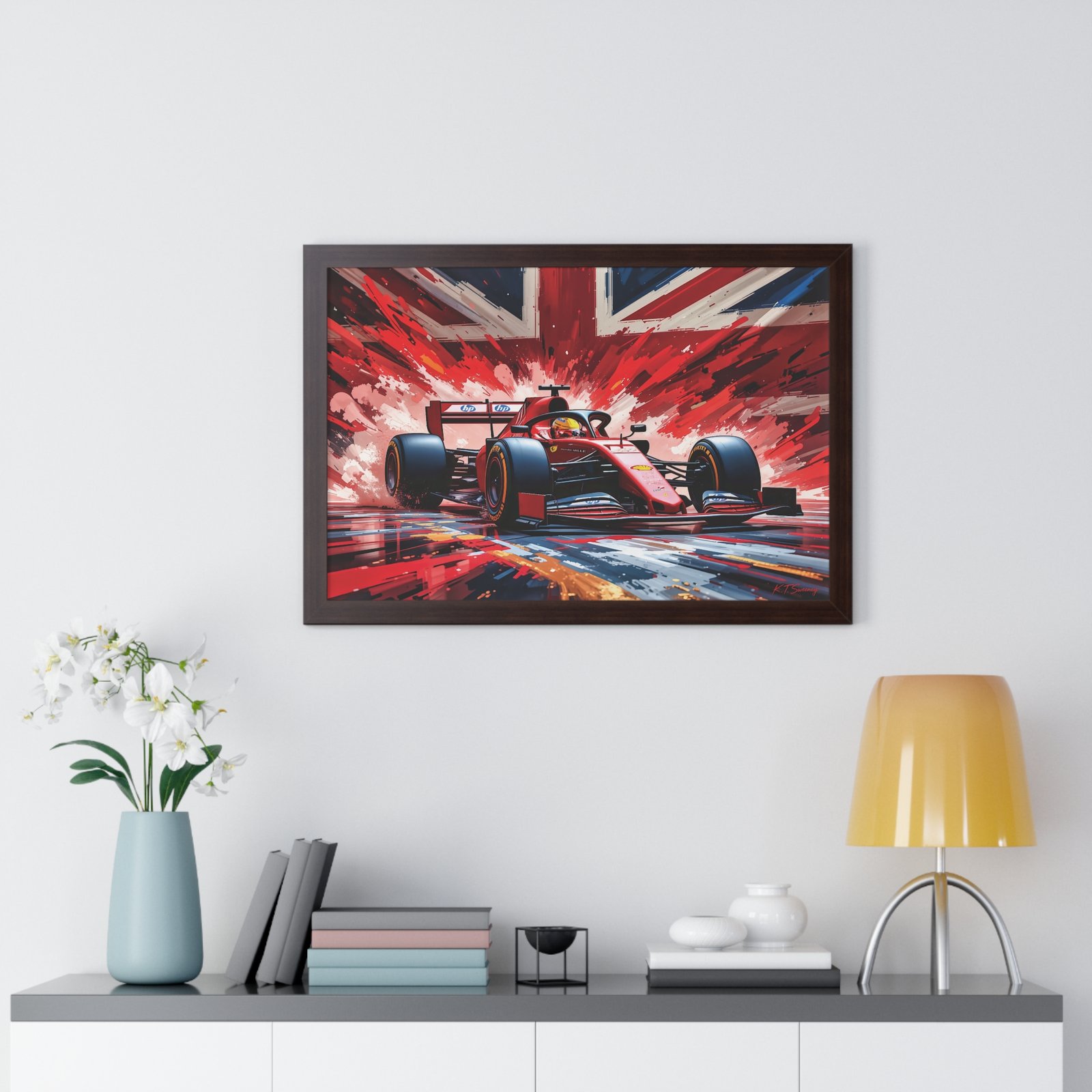 Exclusive Edition Lewis Hamilton Ferrari F1 | Collector’s Formula 1 Artwork - Image 11