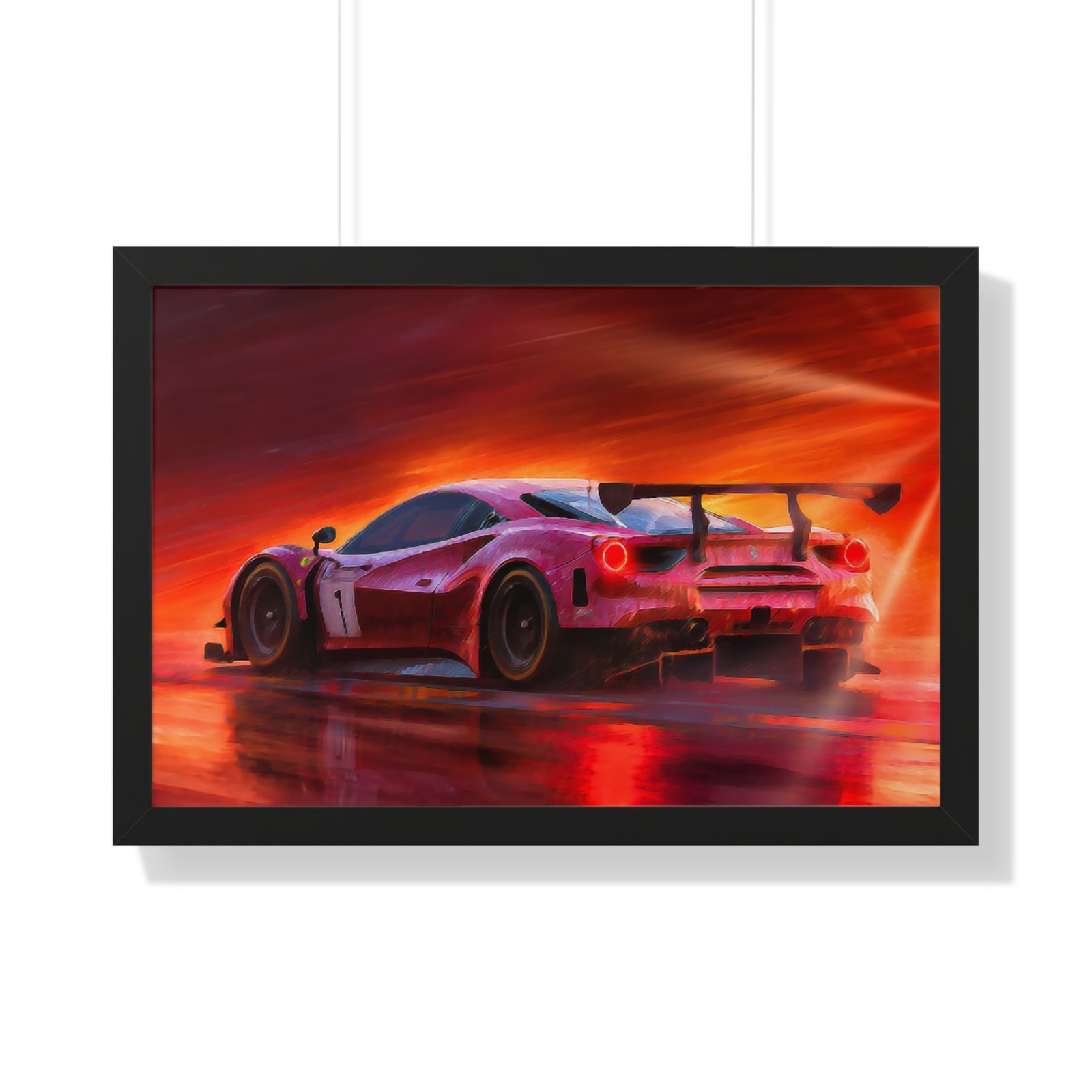 Limited Edition Ferrari IMSA GTD Racing Car Wall Art Framed Print | Collector’s Ferrari Motorsport Artwork - Image 7