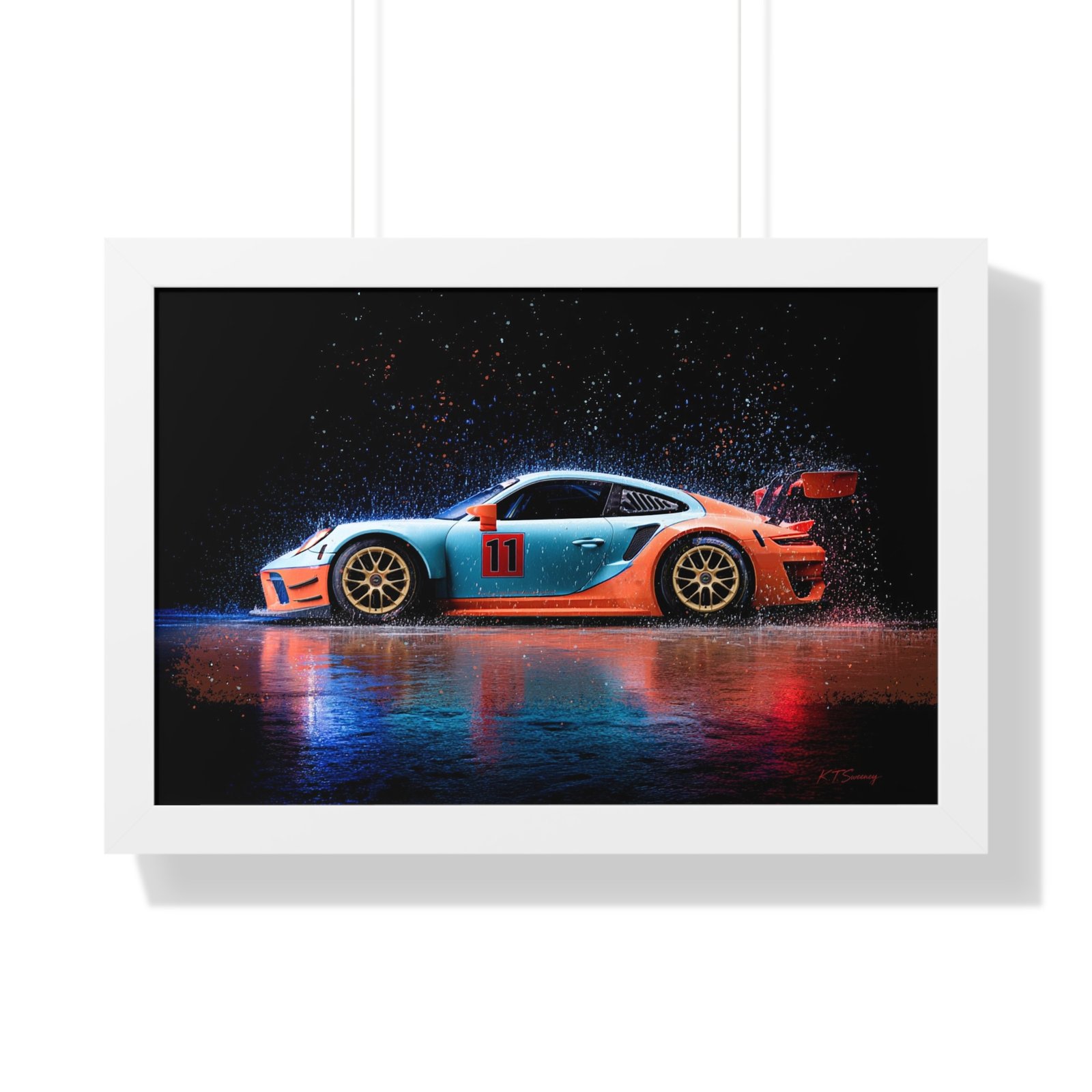 Limited Edition Porsche 911 GT3 RS Wall Art Framed Print | Collector’s Porsche Artwork - Image 31