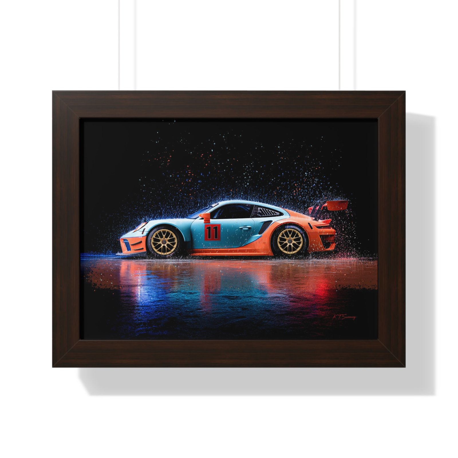 Limited Edition Porsche 911 GT3 RS Wall Art Framed Print | Collector’s Porsche Artwork - Image 13