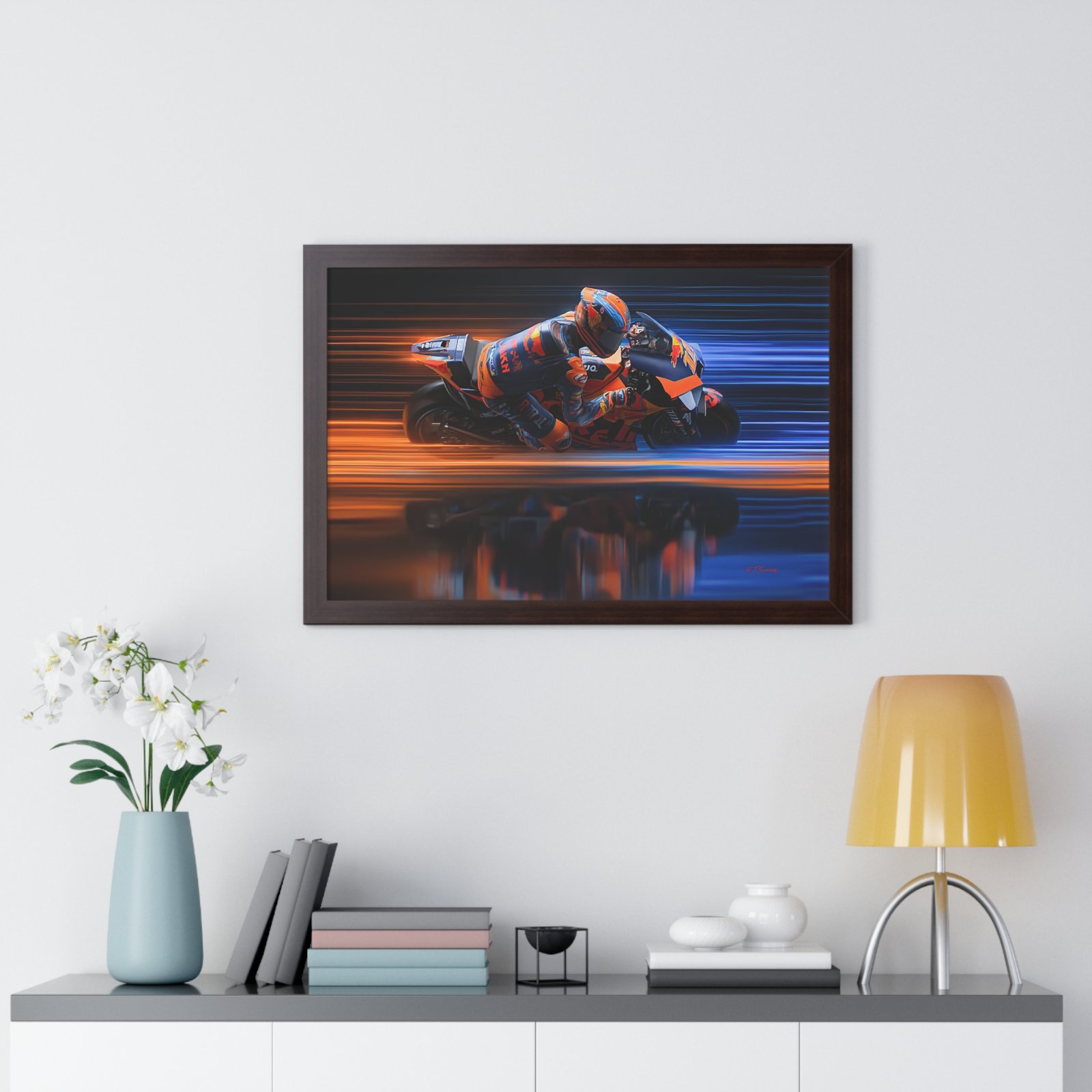 Limited Edition MotoGP Luca Marini Wall Art Framed Print | 2020 MotoGP World Champion Collector’s Artwork - Image 11