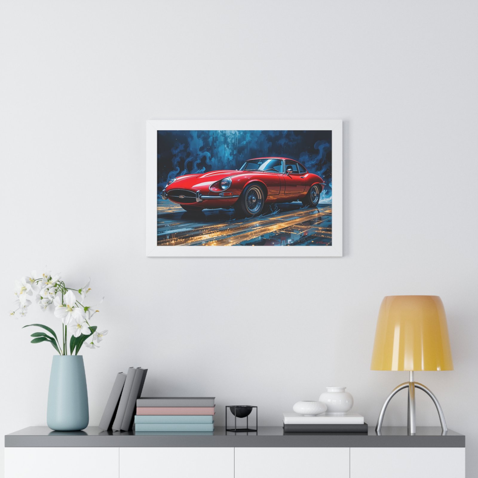 Exclusive Edition Red Jaguar XKE | Collector’s Classic Jaguar Artwork - Image 23