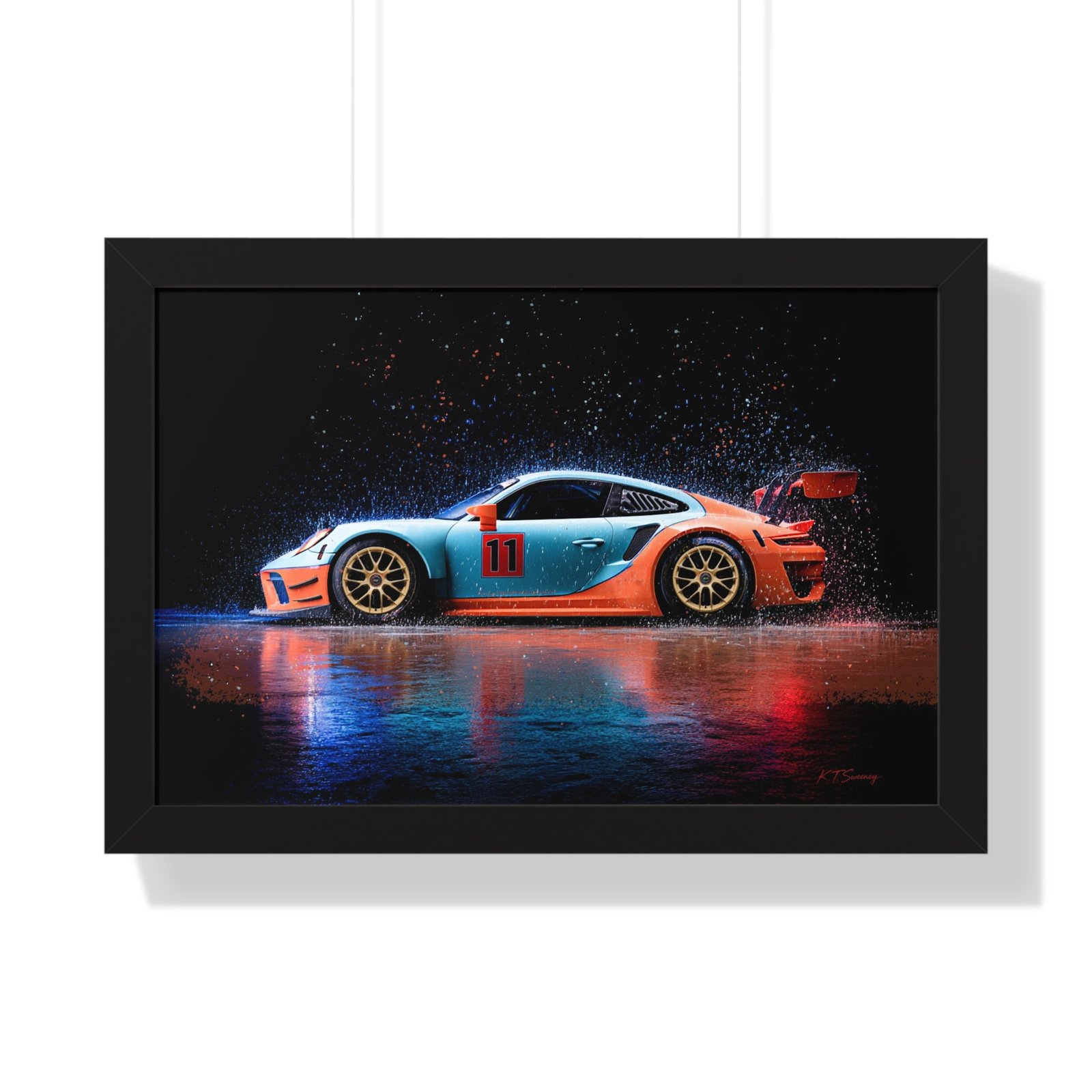 Limited Edition Porsche 911 GT3 RS Wall Art Framed Print | Collector’s Porsche Artwork - Image 7