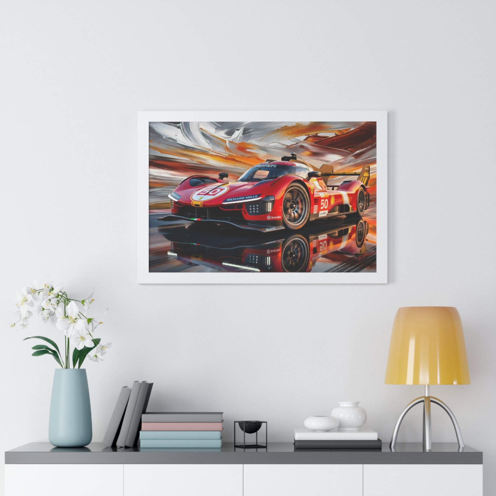 Ferrari 499P Hypercar – Le Mans IMSA Prototype Racing Art, Limited Edition Motorsport Artwork, Ferrari Racing - Image 17