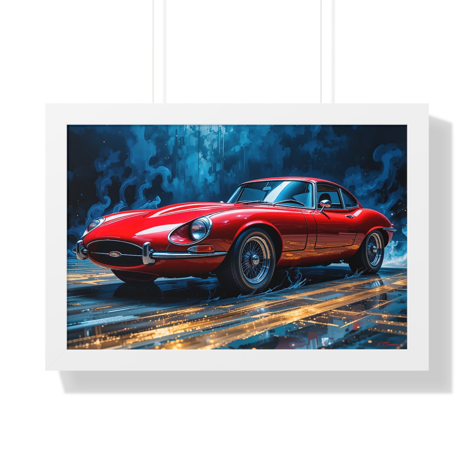 Exclusive Edition Red Jaguar XKE | Collector’s Classic Jaguar Artwork - Image 22