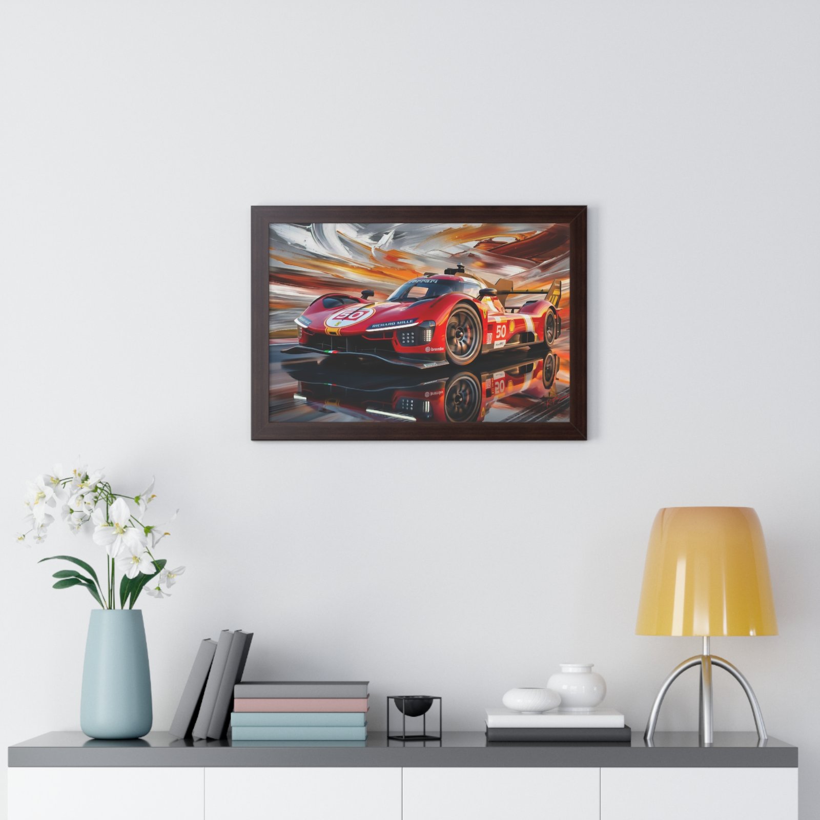 Ferrari 499P Hypercar – Le Mans IMSA Prototype Racing Art, Limited Edition Motorsport Artwork, Ferrari Racing - Image 8