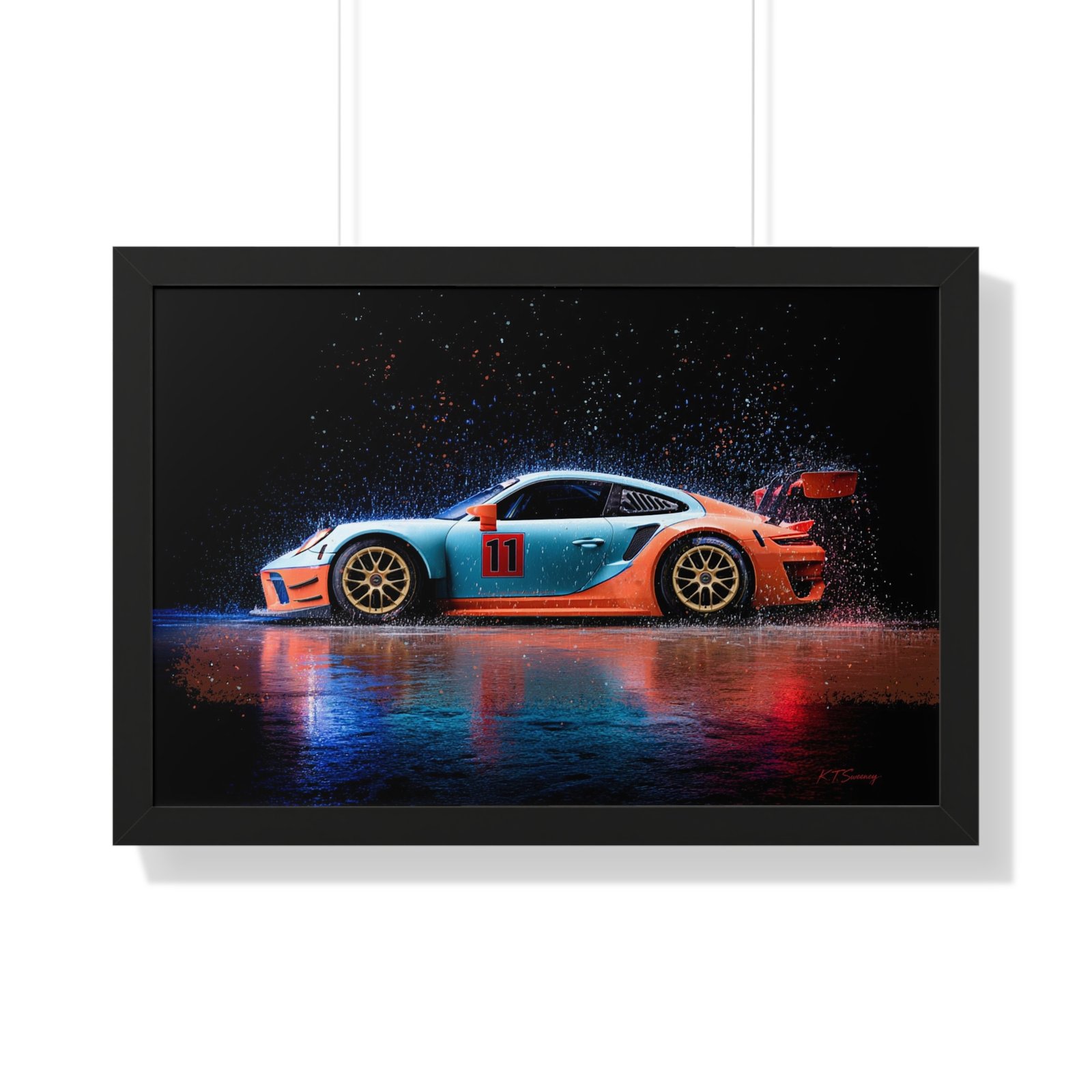 Limited Edition Porsche 911 GT3 RS Wall Art Framed Print | Collector’s Porsche Artwork - Image 10