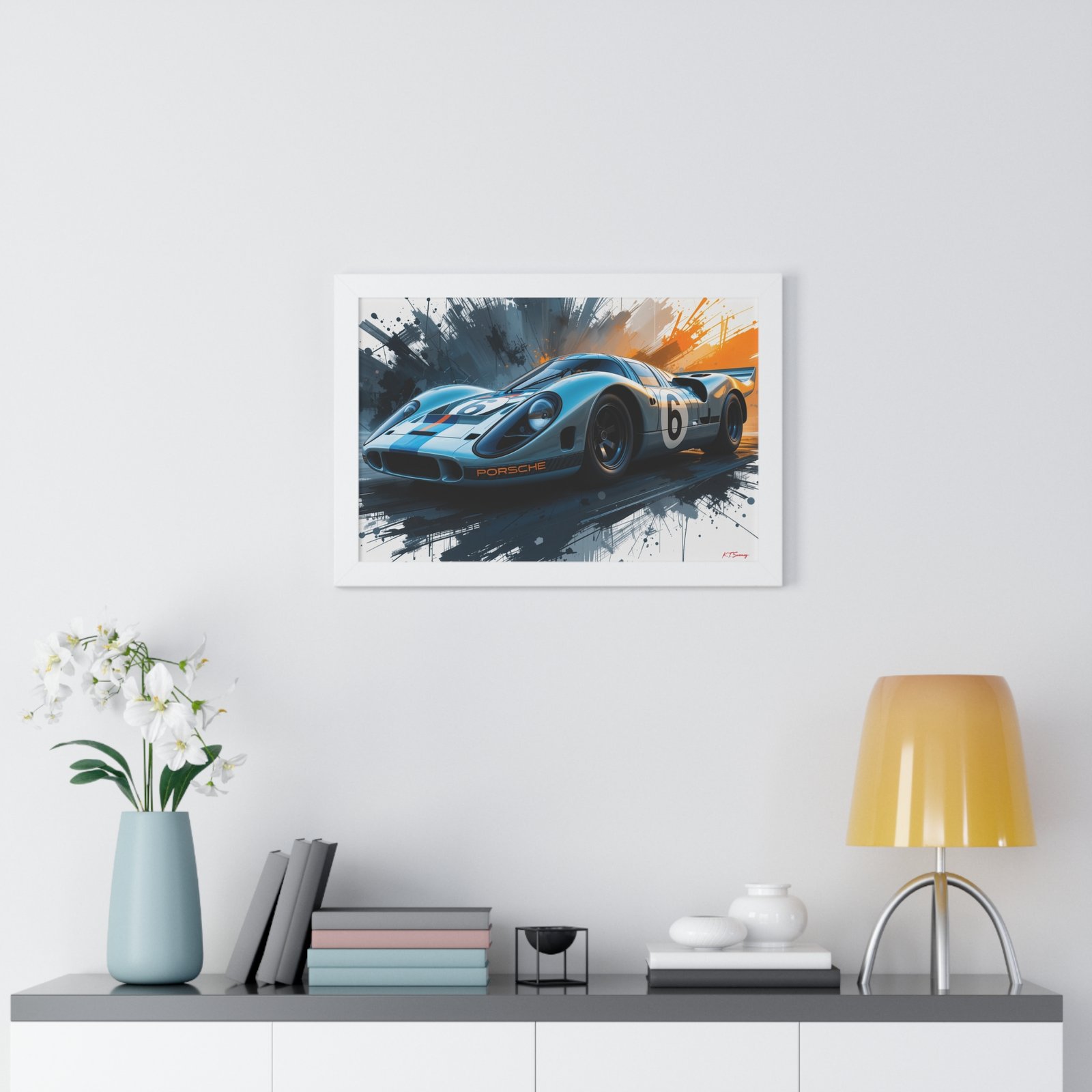 Le Mans Style Racing Car Wall Art Framed Print with 3D Textured Background | Studio Edition Collector’s Motorsport Artwork - Image 23