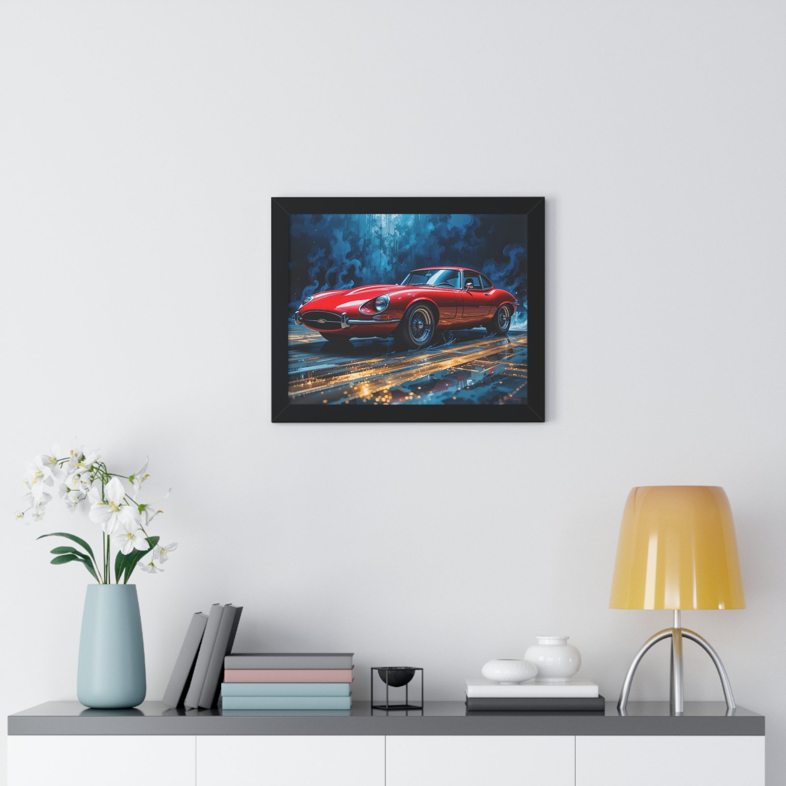 Exclusive Edition Red Jaguar XKE | Collector’s Classic Jaguar Artwork - Image 2