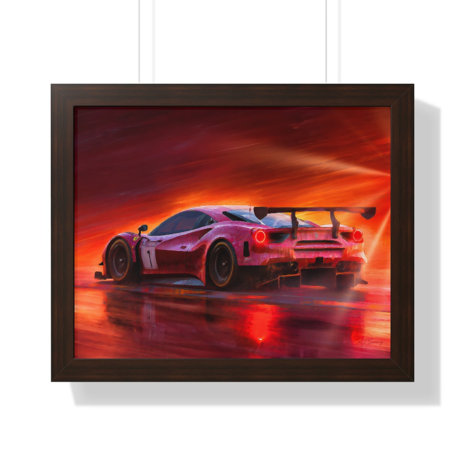 Limited Edition Ferrari IMSA GTD Racing Car Wall Art Framed Print | Collector’s Ferrari Motorsport Artwork - Image 10