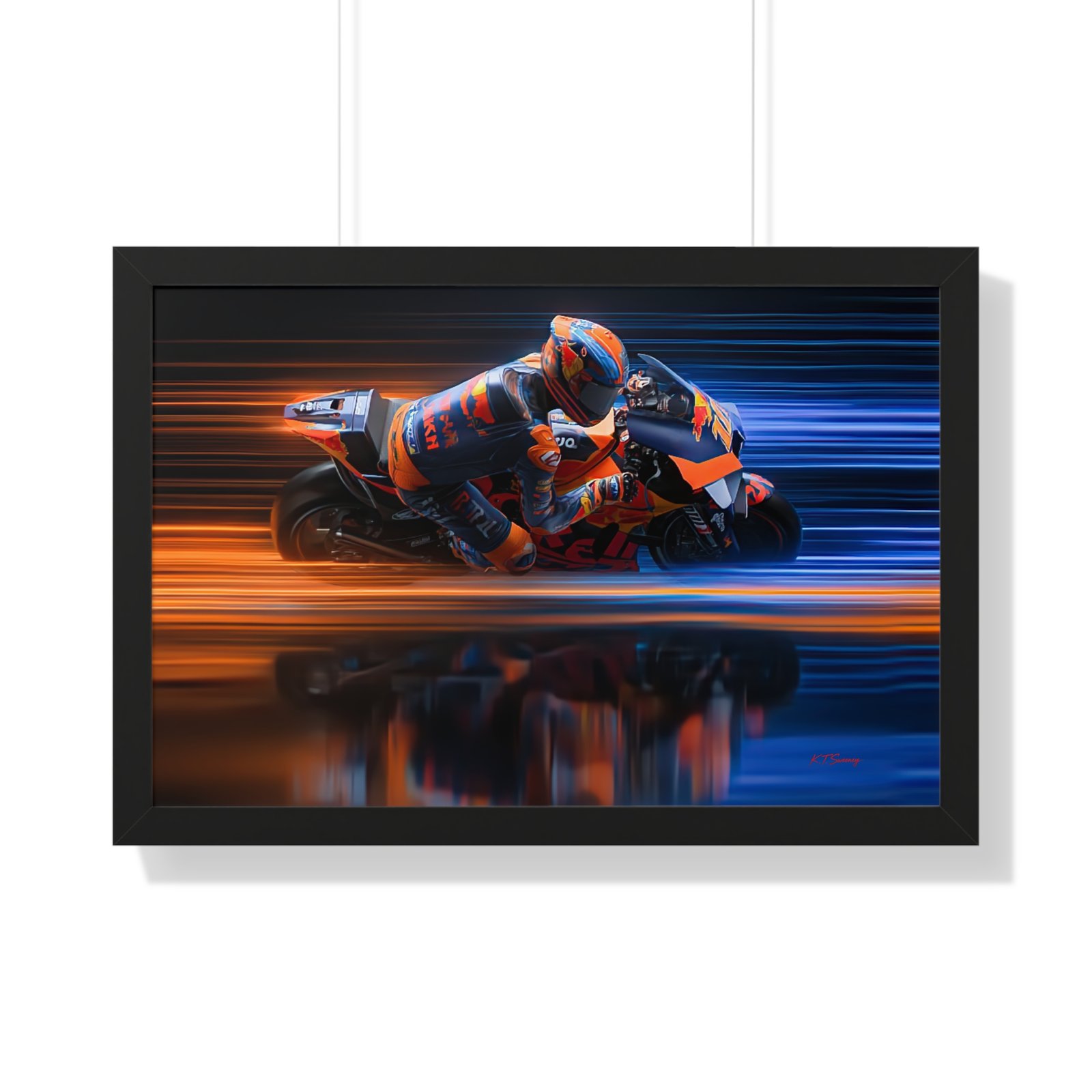 Limited Edition MotoGP Luca Marini Wall Art Framed Print | 2020 MotoGP World Champion Collector’s Artwork - Image 4