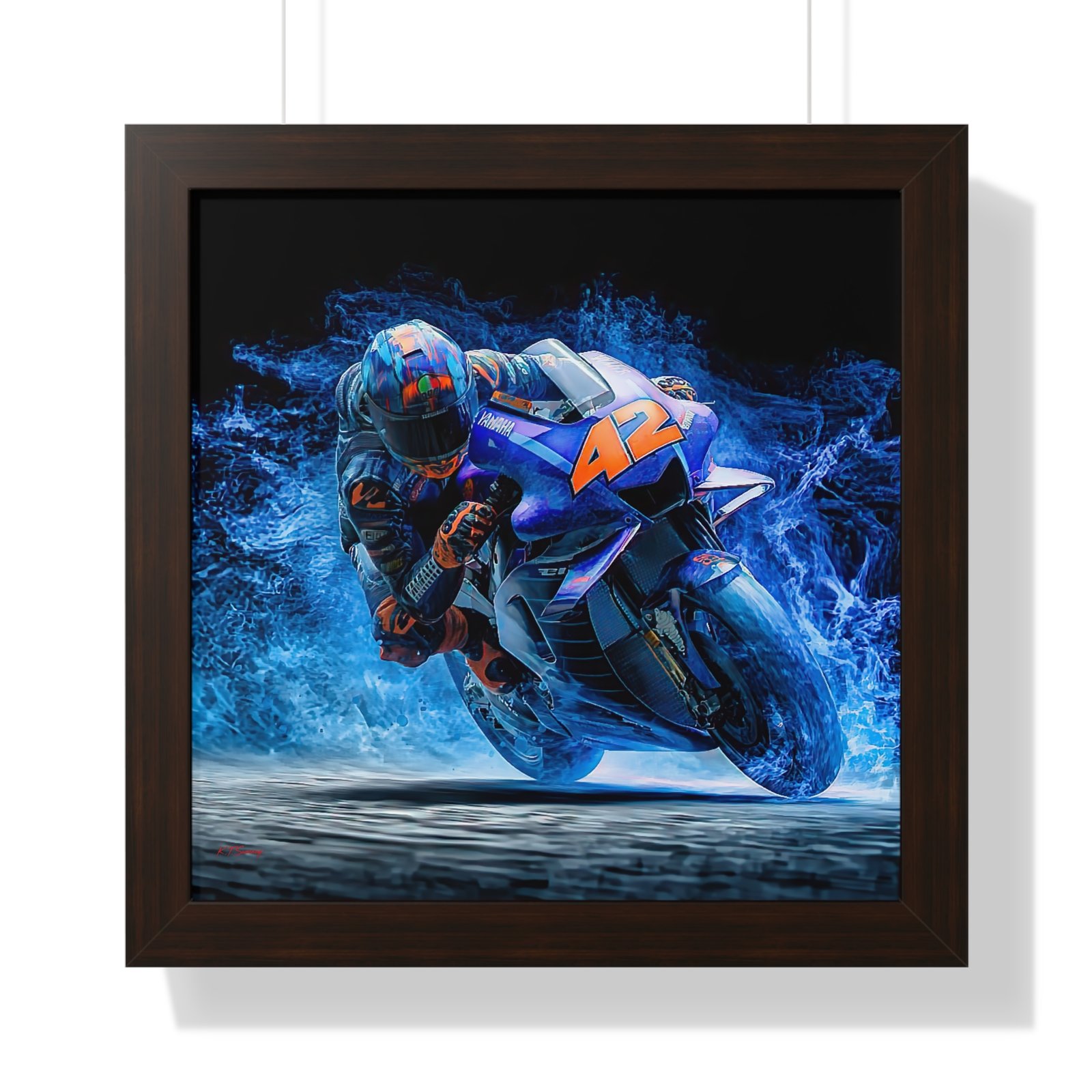 Limited Edition Alex Rins MotoGP Wall Art Framed Print | Collector’s Motorcycle Racing Artwork - Image 4