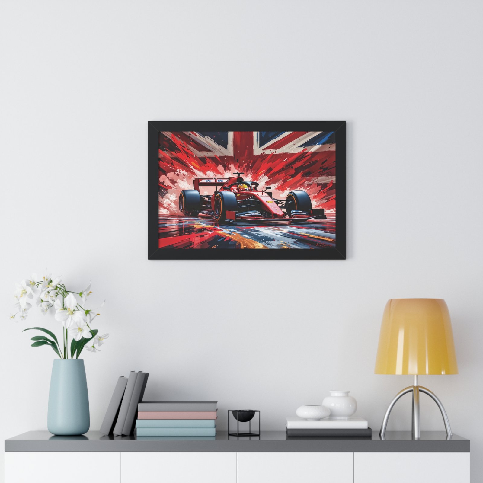 Exclusive Edition Lewis Hamilton Ferrari F1 | Collector’s Formula 1 Artwork - Image 2