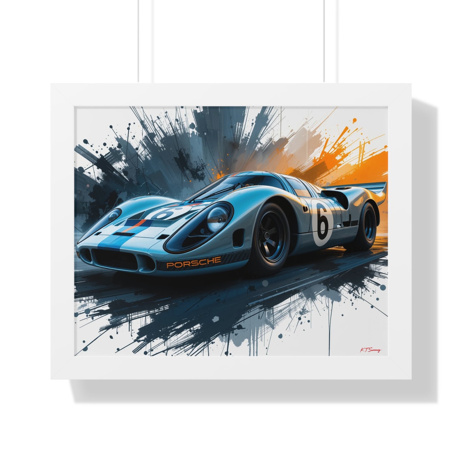 Le Mans Style Racing Car Wall Art Framed Print with 3D Textured Background | Studio Edition Collector’s Motorsport Artwork - Image 19
